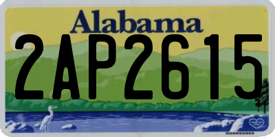 AL license plate 2AP2615