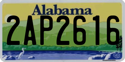 AL license plate 2AP2616