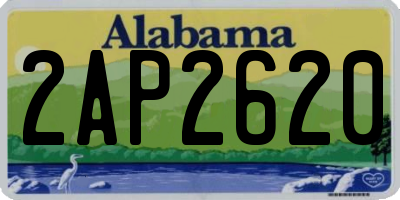 AL license plate 2AP2620