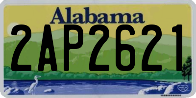 AL license plate 2AP2621