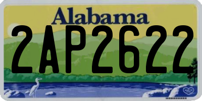 AL license plate 2AP2622