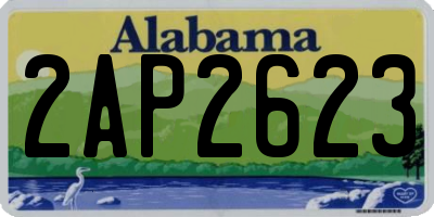 AL license plate 2AP2623
