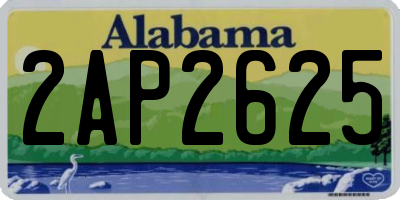 AL license plate 2AP2625