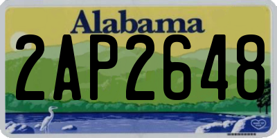 AL license plate 2AP2648