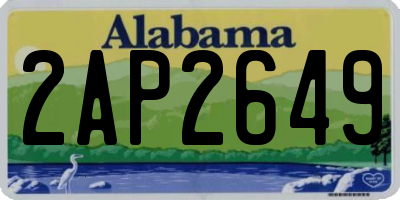 AL license plate 2AP2649