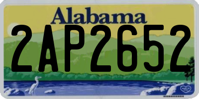 AL license plate 2AP2652