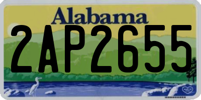 AL license plate 2AP2655