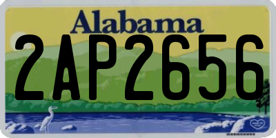 AL license plate 2AP2656