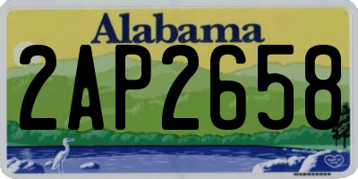 AL license plate 2AP2658