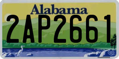 AL license plate 2AP2661