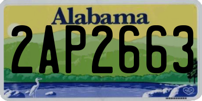 AL license plate 2AP2663