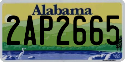 AL license plate 2AP2665