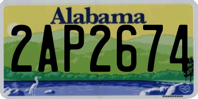 AL license plate 2AP2674
