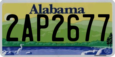 AL license plate 2AP2677
