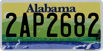 AL license plate 2AP2682