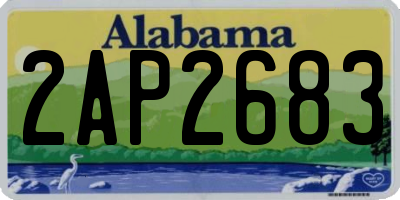 AL license plate 2AP2683