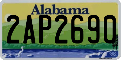 AL license plate 2AP2690