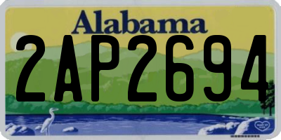 AL license plate 2AP2694