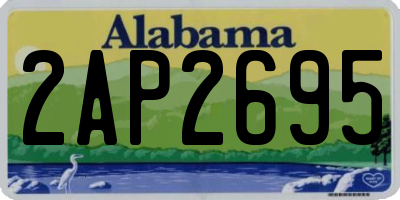 AL license plate 2AP2695