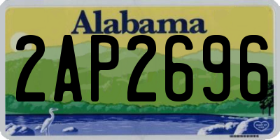 AL license plate 2AP2696