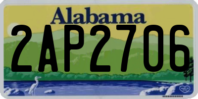 AL license plate 2AP2706