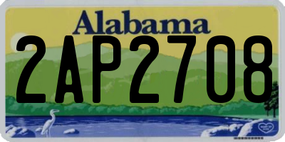 AL license plate 2AP2708