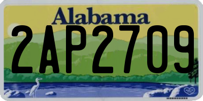 AL license plate 2AP2709