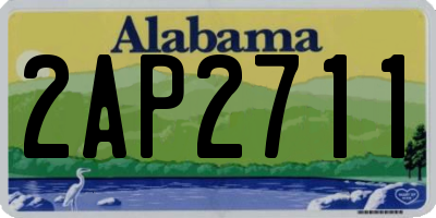 AL license plate 2AP2711