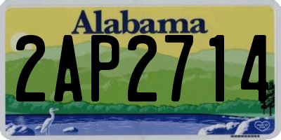 AL license plate 2AP2714