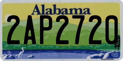 AL license plate 2AP2720