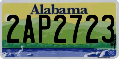 AL license plate 2AP2723