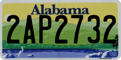 AL license plate 2AP2732