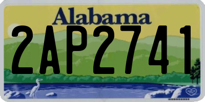 AL license plate 2AP2741