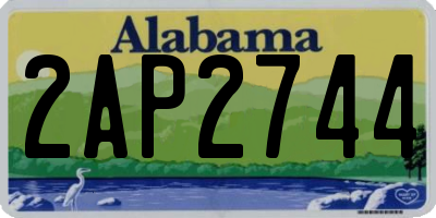 AL license plate 2AP2744