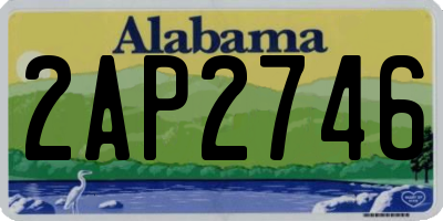 AL license plate 2AP2746