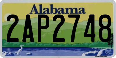 AL license plate 2AP2748