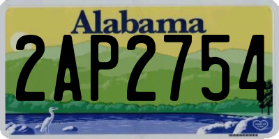AL license plate 2AP2754