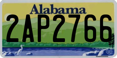 AL license plate 2AP2766