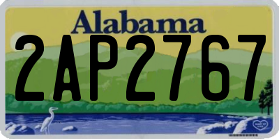 AL license plate 2AP2767