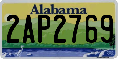AL license plate 2AP2769