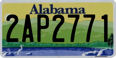 AL license plate 2AP2771