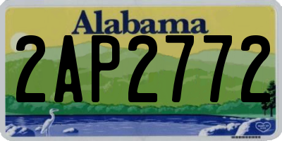 AL license plate 2AP2772