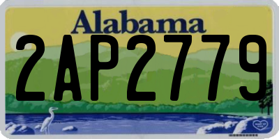 AL license plate 2AP2779