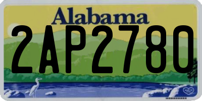 AL license plate 2AP2780