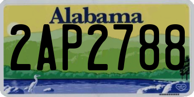 AL license plate 2AP2788