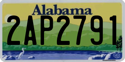AL license plate 2AP2791