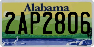 AL license plate 2AP2806
