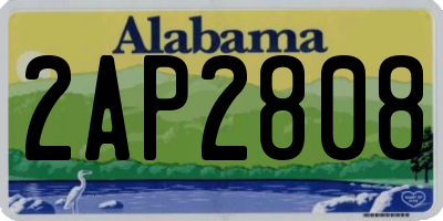 AL license plate 2AP2808