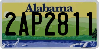 AL license plate 2AP2811