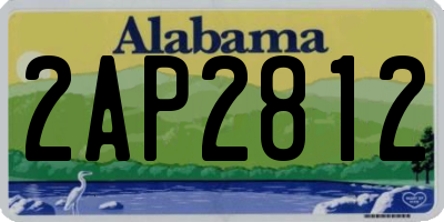 AL license plate 2AP2812